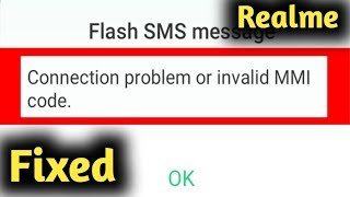 Realme Connection Problem Or Invalid MMI Code Problem Solved [upl. by Kilar102]