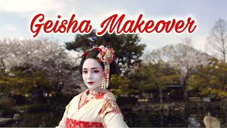 Geisha Makeover In Kyoto Japan [upl. by Jehiah]