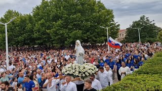 Medjugorje 43rd anniversary  Our Lady in procession [upl. by Sly]