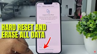 iPhone 1313 Pro How to Hard Reset and Erase All Contents [upl. by Ethben663]