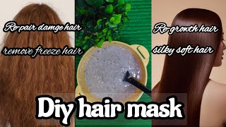 Diy hair mask at home for healthy and silky soft hair and regrowth hair [upl. by Tumer393]