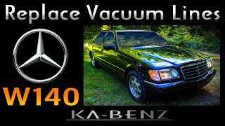 W140 MercedesBenz SClass Replace Vacuum Lines [upl. by Deedahs]