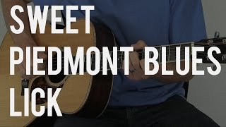 How to Play a Sweet Piedmont Blues Lick  Tuesday Blues 124 [upl. by Mik]