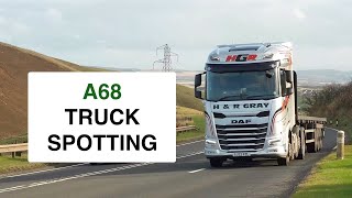 Truck Spotting on the A68 Scottish Borders UK [upl. by Donetta890]