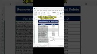 Excel tip to Remove or Replace Text Without Delete exceltips exceltricks excel [upl. by Sabsay]