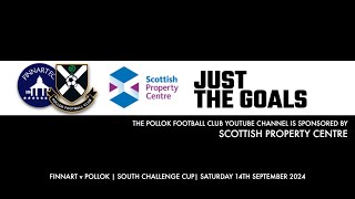 Finnart v Pollok  14th September 2024  Goals and Penalty Incident [upl. by Nodyl]