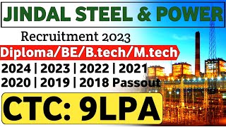 Jindal Steel JSW Recruitment 2024  POST 1390  Job Vacancy 2024  Recruitment 2024  Mnc Jobs 🔥 [upl. by Maitilde307]