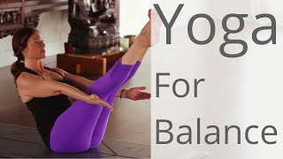 45 Minute Hatha Yoga Total Body Workout for Balance [upl. by Ettenoitna]