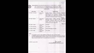 mdsu BA part 3 exam date supplementary mdsu uniwarsity exam date ba part 3 supplementary [upl. by Anidnamra]