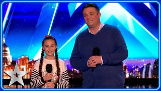 FATHER and DAUGHTER dazzle with Celine Dion cover  Unforgettable Audition  Britains Got Talent [upl. by Ron]