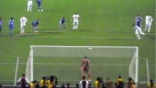 SANTOS 2 x 0 UNIVERSIDAD DE CHILE Neymar perde penalty [upl. by Gniy]