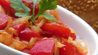 Easy Algerian Flafla Bell Pepper Salad Recipe [upl. by Negaem]