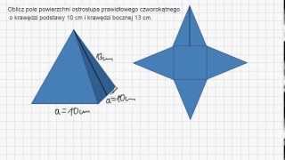 Ostrosłup prawidłowy czworokątny [upl. by Lytle959]