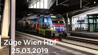 Züge Wien Hauptbahnhof  Wien Hbf am 25032019 [upl. by Reider21]