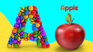 ABC Phonics Song  Toddlers learning video A for Apple ABC Song Nursery Rhymes Alphabet Song [upl. by Bidget]