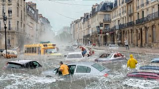 Europe Today France and Italy went underwater heavy flooding washed away cars and people [upl. by Mayda]