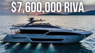 Touring a 7600000 Riva SuperYacht [upl. by Ydieh]