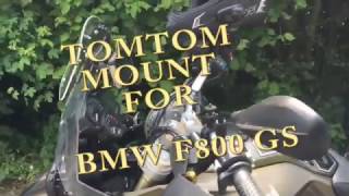 TomTom RIDER 400410 CUSTOM MOUNT For BMW F800 GS [upl. by Maziar]