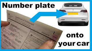 How to Transfer Private Number Plate From Retention Certificate V750 to Your Car Registration [upl. by Lartnom]