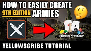 How to Easily create 9th Ed Warhammer 40000 Lists in Tabletop Simulator  UPDATE IN THE DESCRIPTION [upl. by Annaiel236]