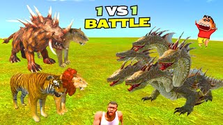 Hydra vs Lion vs Tiger vs Hellhound vs Sabretooth Fight in ARBS [upl. by Ennaylil768]