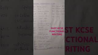 Kcse past functional writing [upl. by Lyj289]