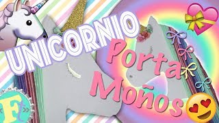 Como hacer un Unicornio ORGANIZADOR MOÑOS O LAZOS o Para COLGARLO donde tu quieras y DECORAR [upl. by Pega]