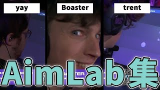 【世界大会での異次元AimLab集】ふざけるBoaster。見たことない練習方法。AIMが吸い付くyay【LazScreaMstax】 [upl. by Kristos]