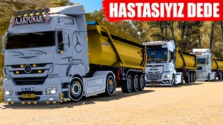 MODİFİYELİ HAFRİYAT TIRLARI İLE KONVOY  ETS 2 GERÇEK HAYAT [upl. by Mellar]