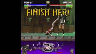 kabal wins umk3 retrogaming ultimatemortalkombat3 mk3 umk3arcade mortalkombat3 [upl. by Ahsetal]