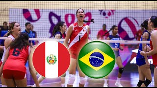 PERU VS BRASIL EN VIVO  SUDAMERICANO U21 VOLEY FEMENINO [upl. by Mcspadden]