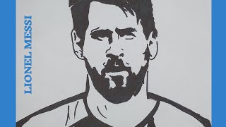 🍁Lionel Messi🍁Stencil Drawing🍁 [upl. by Brubaker]