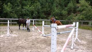 Fuxsia and Sandra Landås freeriding jumping [upl. by Roselyn]