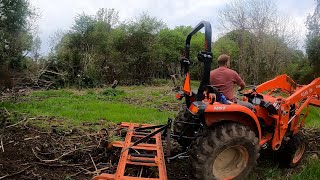 Spring Plow VS INSANE Wisteria Deep In Ground  Preparing New Field  FARMING ABANDONED FARM [upl. by Padraig]