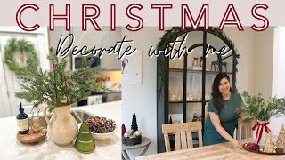 CHRISTMAS DECORATE WITH ME 2023  Christmas Decor Ideas  Christmas Living Room and Kitchen Part 1 [upl. by Annia]