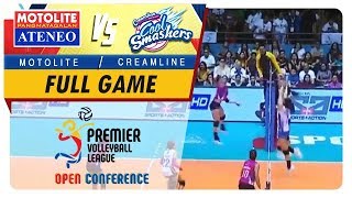 PVL OC 2018 AteneoMotolite vs Creamline  Full Game  2nd Set  October 28 2018 [upl. by Mutua274]