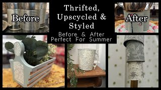 Thrifting amp Upscycling For Whimsical Garden Decor when your thrifting plans dont work out diy [upl. by Iraam]