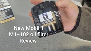 New Mobil 1 M1102 oil filter Review [upl. by Carr563]