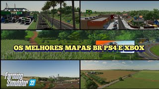 top 4 mapas BR para ps4 e Xbox Farming Simulator 22 os 4 melhores mapas brasileiros pro console [upl. by Austreng]