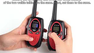 The Way to Operate RT628 Kids Walkie Talkie [upl. by Figueroa159]