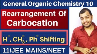 GOC 10  Rearrangement of Carbocation  Hydride  Methyl and Phenyl Shifting JEE MAINSNEET [upl. by Francesca729]