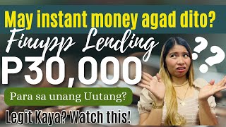 PARA SA FIRST TIME NA UUTANG  MAGKANO KAYA ANG PWEDE DITO KAY FINUPP LENDING [upl. by Mignonne]