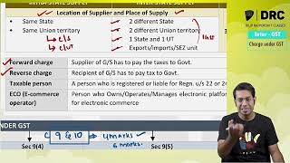 GST Revision  Lec 3  Charge under GST  CA amp CMA Inter  English [upl. by Dalpe532]