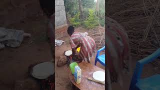 FINAL STAGES OF MAKING UNBURNT SOFT LAYERED CHAPATIS USING FIREWOOD [upl. by Tania352]