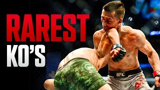 10 of the RAREST Knockouts in UFC History [upl. by Pris]