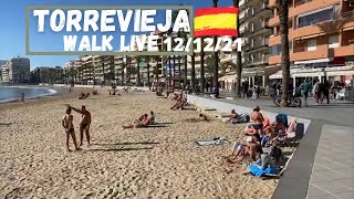 Torrevieja Spain LIVE walk Sunday 121221 [upl. by Eniamaj]