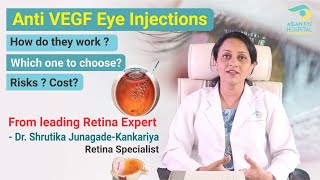 AntiVEGF Eye Injections  Why  For which patients  Cost  Risks   Dr Shrutika Kankariya [upl. by Anelem]