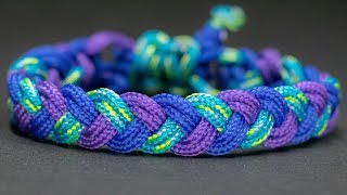 Como hacer una pulsera trenzada  paracord [upl. by Oluas]