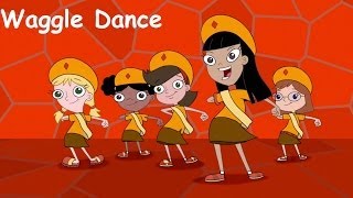 Phineas and Ferb  Waggle Dance Lyrics [upl. by Pinter]