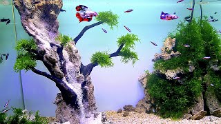 HOW TO MAKE SAND WATERFALL AQUARIUM [upl. by Neyut]